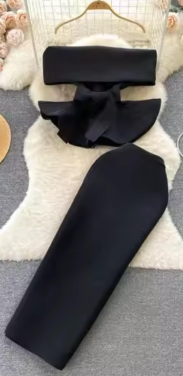 Ensemble jupe et bustier Dina
