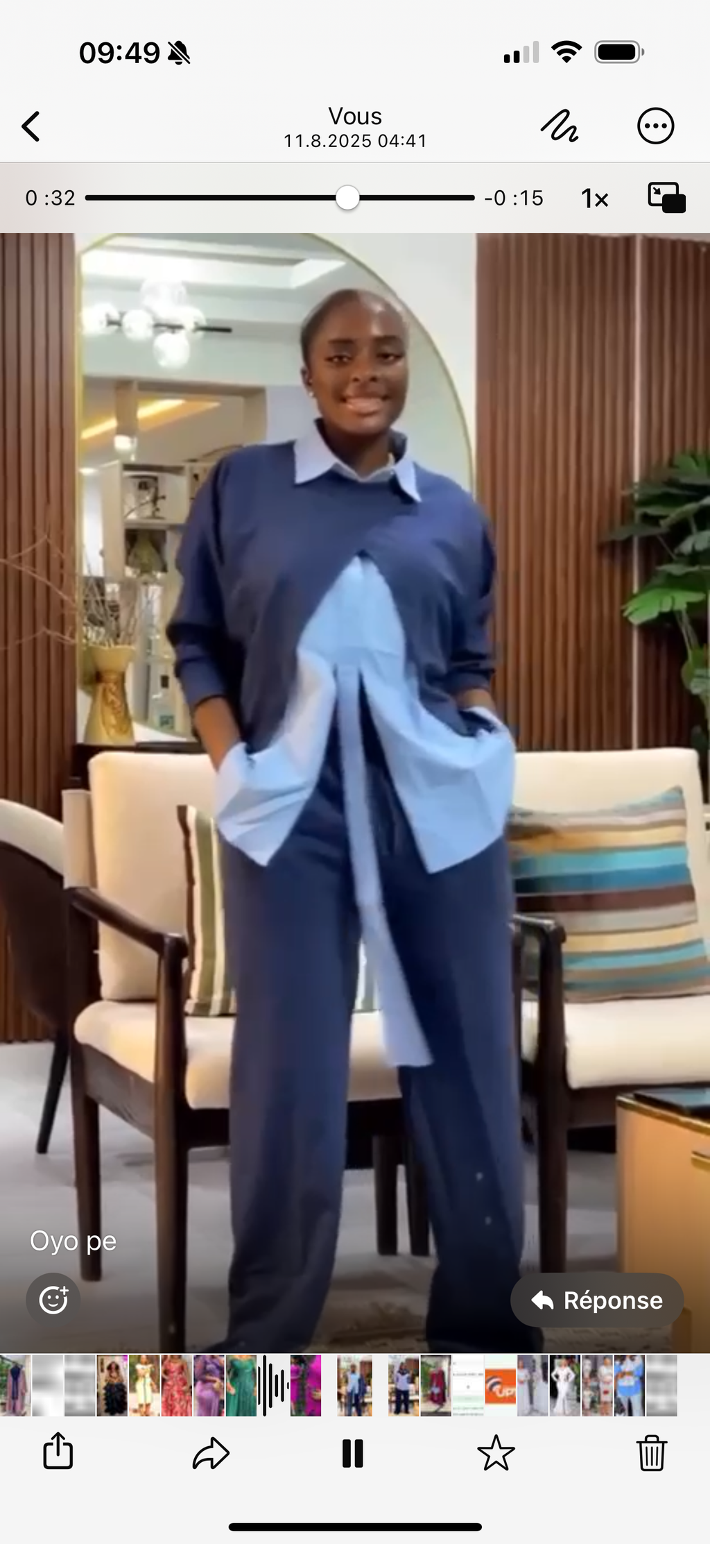 Ensemble Esther 3 pièces turquoise